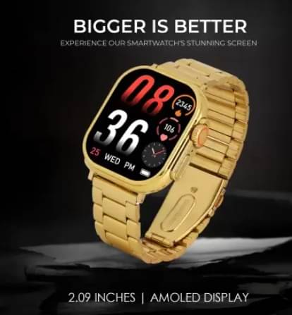 Ultra Max Smart Watch 24k Gold 2.01 Inch HD Smartwatch Smart Watch | Sleep Monitor | Distance Tracker | Calendaring | Sedentary Reminder | Text Messaging | Pedometer | Calorie Tracker | Heart Rate Monitor Smartwatch Ultra Max Smart Watch 24k Gold 2.01 Inch HD Smartwatch Smart Watch | Sleep Monitor | Distance Tracker | Calendaring | Sedentary Reminder | Text Messaging | Pedometer | Calorie Tracker | Heart Rate Monitor Smartwatch