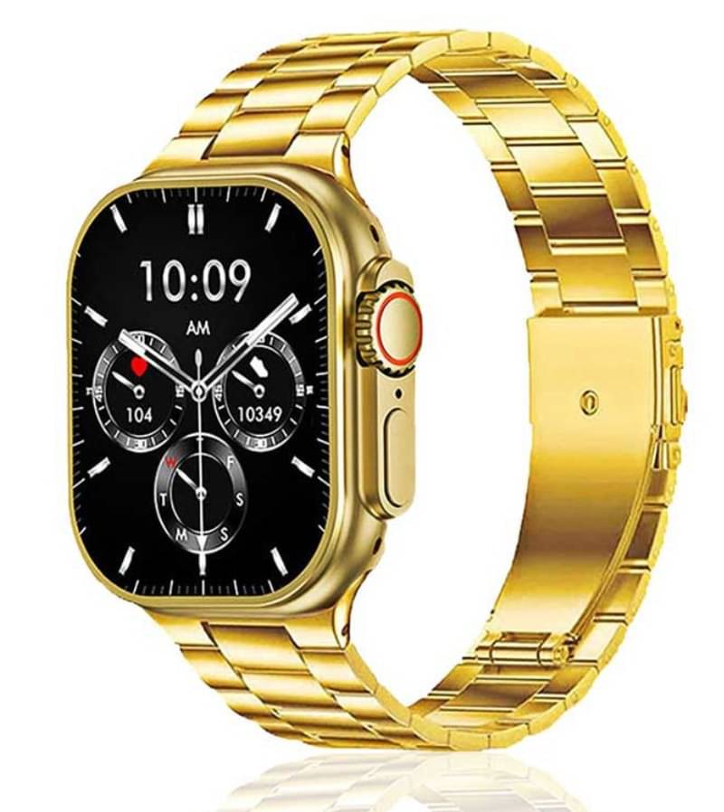     			Ultra Max Smart Watch 24k Gold 2.01 Inch HD Smartwatch Smart Watch | Sleep Monitor | Distance Tracker | Calendaring | Sedentary Reminder | Text Messaging | Pedometer | Calorie Tracker | Heart Rate Monitor Smartwatch