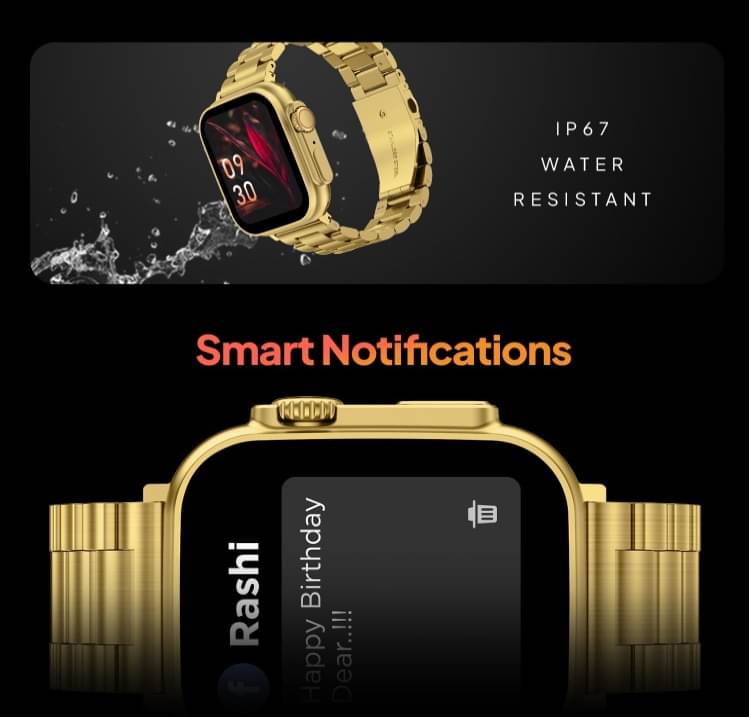Ultra Max Smart Watch 24k Gold 2.01 Inch HD Smartwatch Smart Watch | Sleep Monitor | Distance Tracker | Calendaring | Sedentary Reminder | Text Messaging | Pedometer | Calorie Tracker | Heart Rate Monitor Smartwatch Ultra Max Smart Watch 24k Gold 2.01 Inch HD Smartwatch Smart Watch | Sleep Monitor | Distance Tracker | Calendaring | Sedentary Reminder | Text Messaging | Pedometer | Calorie Tracker | Heart Rate Monitor Smartwatch