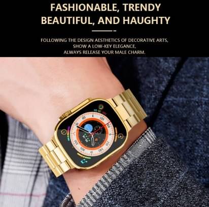 Ultra Max Smart Watch 24k Gold 2.01 Inch HD Smartwatch Smart Watch | Sleep Monitor | Distance Tracker | Calendaring | Sedentary Reminder | Text Messaging | Pedometer | Calorie Tracker | Heart Rate Monitor Smartwatch Ultra Max Smart Watch 24k Gold 2.01 Inch HD Smartwatch Smart Watch | Sleep Monitor | Distance Tracker | Calendaring | Sedentary Reminder | Text Messaging | Pedometer | Calorie Tracker | Heart Rate Monitor Smartwatch