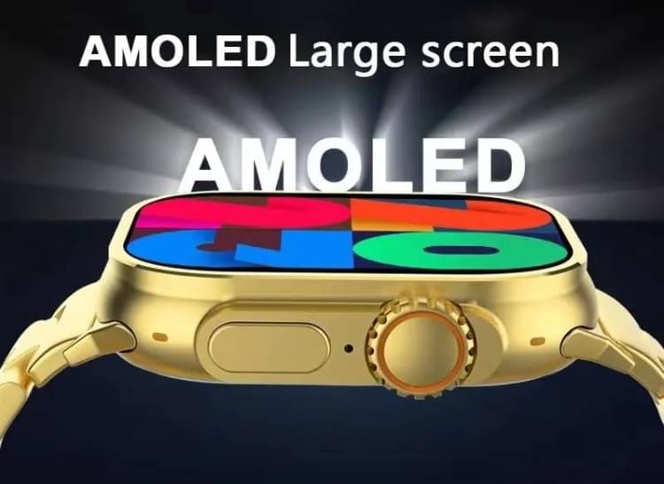     			Ultra Max Smart Watch 24k Gold 2.01 Inch HD Smartwatch Smart Watch | Sleep Monitor | Distance Tracker | Calendaring | Sedentary Reminder | Text Messaging | Pedometer | Calorie Tracker | Heart Rate Monitor Smartwatch