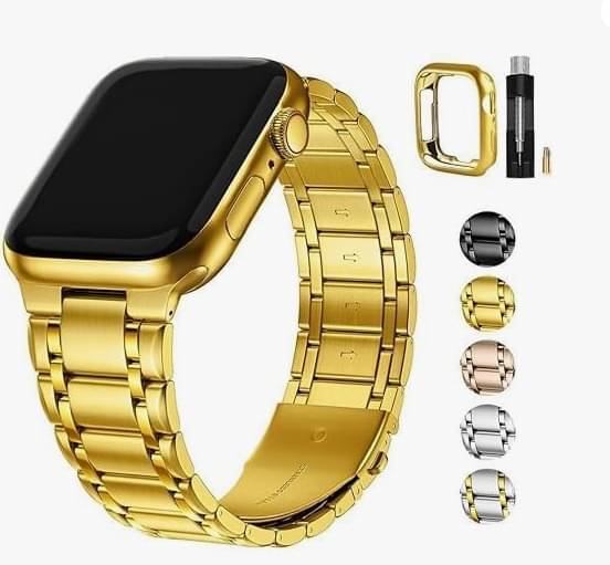     			Ultra Max Smart Watch 24k Gold 2.01 Inch HD Smartwatch Smart Watch | Sleep Monitor | Distance Tracker | Calendaring | Sedentary Reminder | Text Messaging | Pedometer | Calorie Tracker | Heart Rate Monitor Smartwatch
