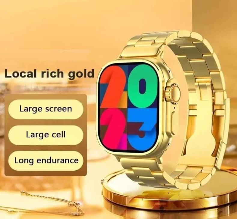 Ultra Max Smart Watch 24k Gold 2.01 Inch HD Smartwatch Smart Watch | Sleep Monitor | Distance Tracker | Calendaring | Sedentary Reminder | Text Messaging | Pedometer | Calorie Tracker | Heart Rate Monitor Smartwatch Ultra Max Smart Watch 24k Gold 2.01 Inch HD Smartwatch Smart Watch | Sleep Monitor | Distance Tracker | Calendaring | Sedentary Reminder | Text Messaging | Pedometer | Calorie Tracker | Heart Rate Monitor Smartwatch