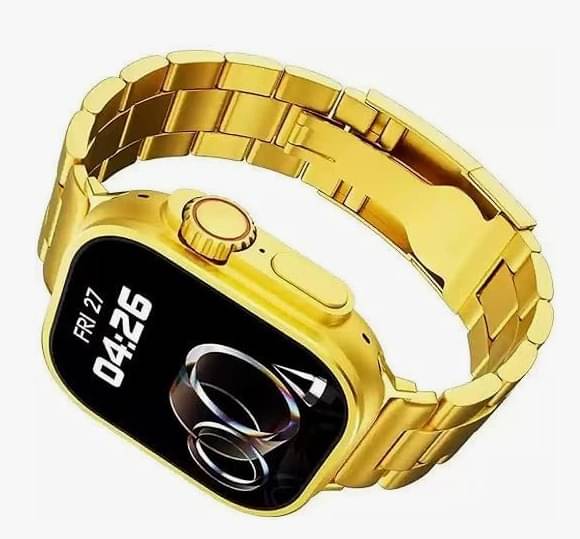     			Ultra Max Smart Watch 24k Gold 2.01 Inch HD Smartwatch Smart Watch | Sleep Monitor | Distance Tracker | Calendaring | Sedentary Reminder | Text Messaging | Pedometer | Calorie Tracker | Heart Rate Monitor Smartwatch