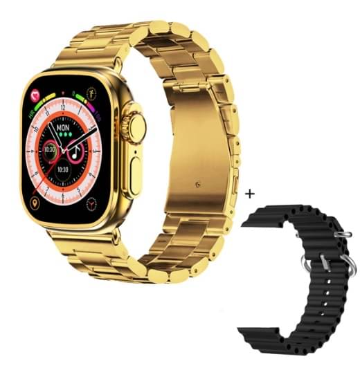 Ultra Max Smart Watch 24k Gold 2.01 Inch HD Smartwatch Smart Watch | Sleep Monitor | Distance Tracker | Calendaring | Sedentary Reminder | Text Messaging | Pedometer | Calorie Tracker | Heart Rate Monitor Smartwatch Ultra Max Smart Watch 24k Gold 2.01 Inch HD Smartwatch Smart Watch | Sleep Monitor | Distance Tracker | Calendaring | Sedentary Reminder | Text Messaging | Pedometer | Calorie Tracker | Heart Rate Monitor Smartwatch