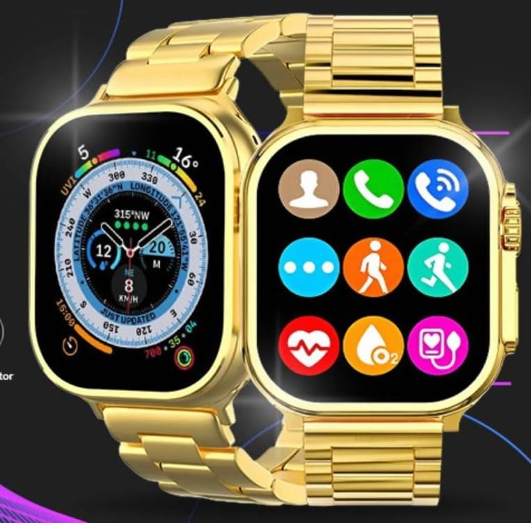 Ultra Max Smart Watch 24k Gold 2.01 Inch HD Smartwatch Smart Watch | Sleep Monitor | Distance Tracker | Calendaring | Sedentary Reminder | Text Messaging | Pedometer | Calorie Tracker | Heart Rate Monitor Smartwatch Ultra Max Smart Watch 24k Gold 2.01 Inch HD Smartwatch Smart Watch | Sleep Monitor | Distance Tracker | Calendaring | Sedentary Reminder | Text Messaging | Pedometer | Calorie Tracker | Heart Rate Monitor Smartwatch