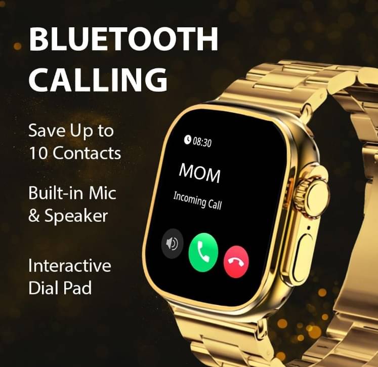 Ultra Max Smart Watch 24k Gold 2.01 Inch HD Smartwatch Smart Watch | Sleep Monitor | Distance Tracker | Calendaring | Sedentary Reminder | Text Messaging | Pedometer | Calorie Tracker | Heart Rate Monitor Smartwatch Ultra Max Smart Watch 24k Gold 2.01 Inch HD Smartwatch Smart Watch | Sleep Monitor | Distance Tracker | Calendaring | Sedentary Reminder | Text Messaging | Pedometer | Calorie Tracker | Heart Rate Monitor Smartwatch