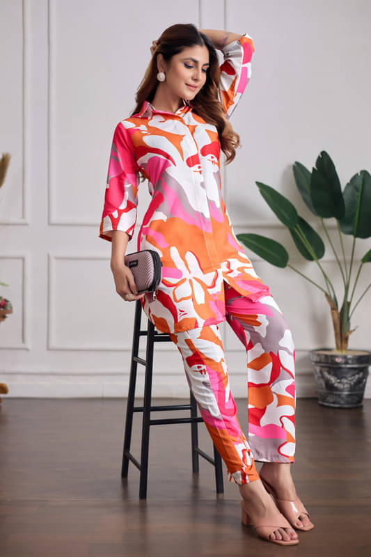 Women Basket Women Rayon Printed Straight Kurti With Pants ( Orange ) Women Basket Women Rayon Printed Straight Kurti With Pants ( Orange )