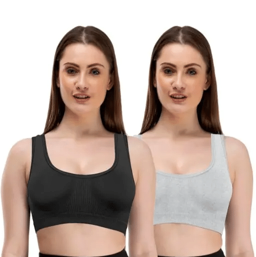 ZEESOK Pack of 2 Silk Non Padded T-Shirt Bra For Women ( Light Grey )     			ZEESOK Pack of 2 Silk Non Padded T-Shirt Bra For Women ( Light Grey )