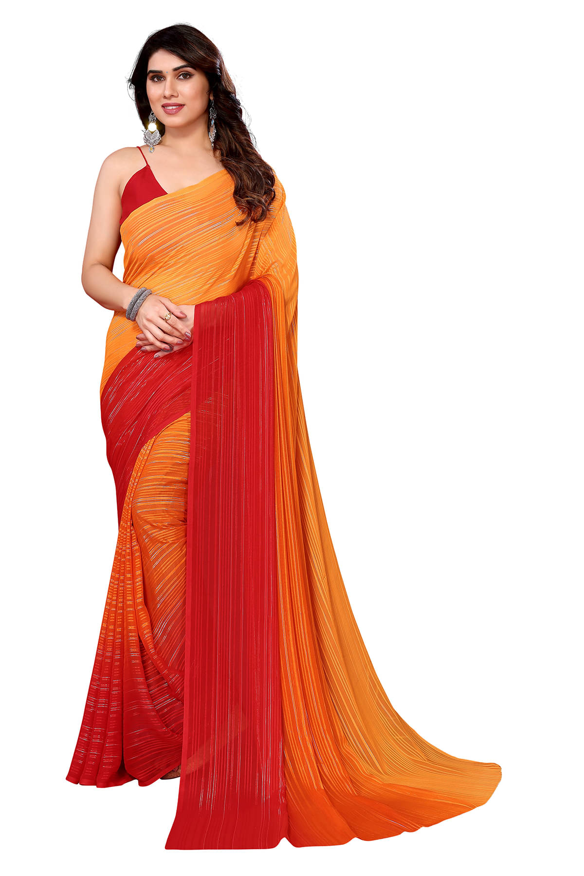 ANAND SAREES Satin Embellished Chanderi saree With Unstitched Blouse Piece ( Yellow1 ) ANAND SAREES Satin Embellished Chanderi saree With Unstitched Blouse Piece ( Yellow1 )