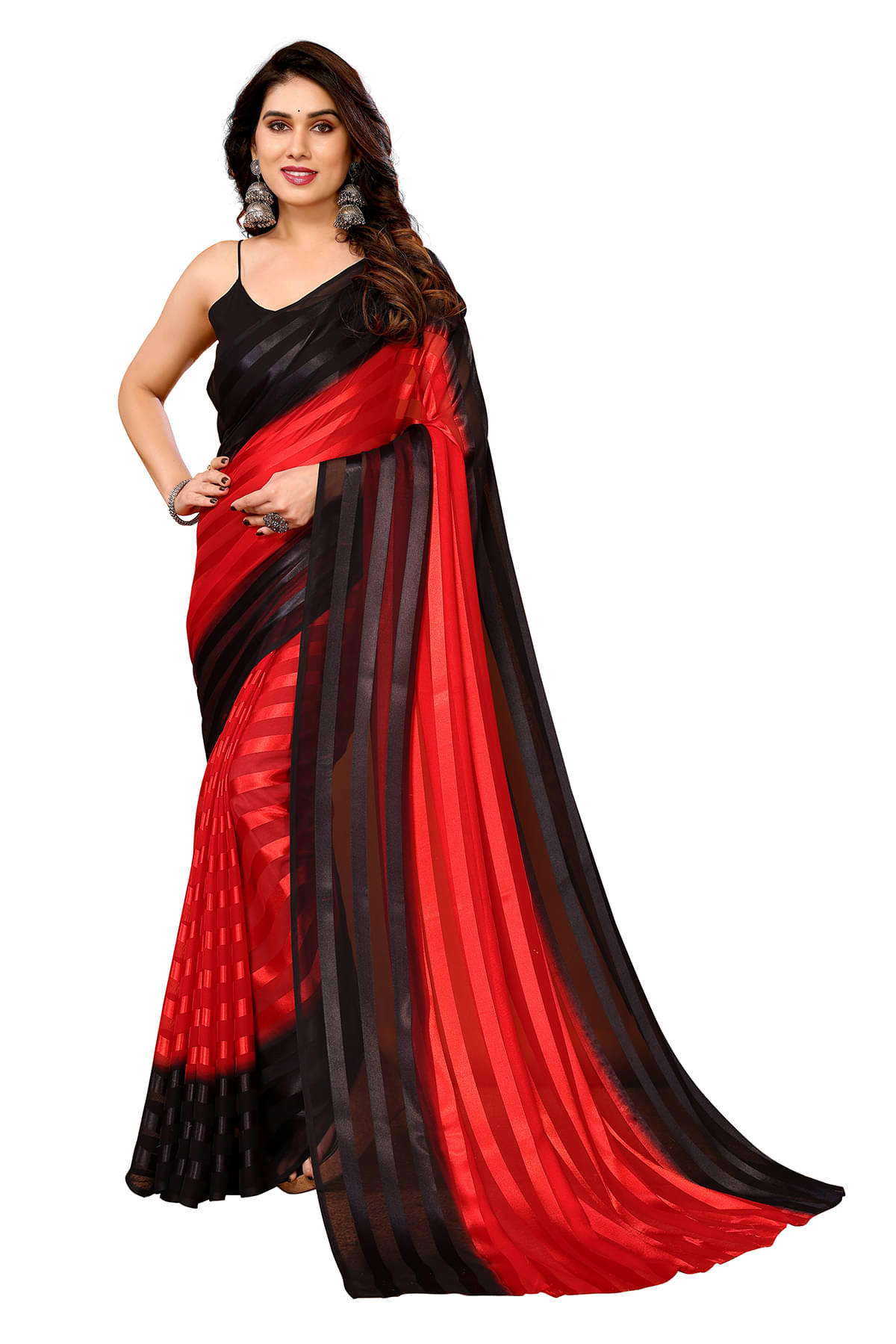 ANAND SAREES Satin Embellished Kasavu Saree With Unstitched Blouse Piece ( Black ) ANAND SAREES Satin Embellished Kasavu Saree With Unstitched Blouse Piece ( Black )