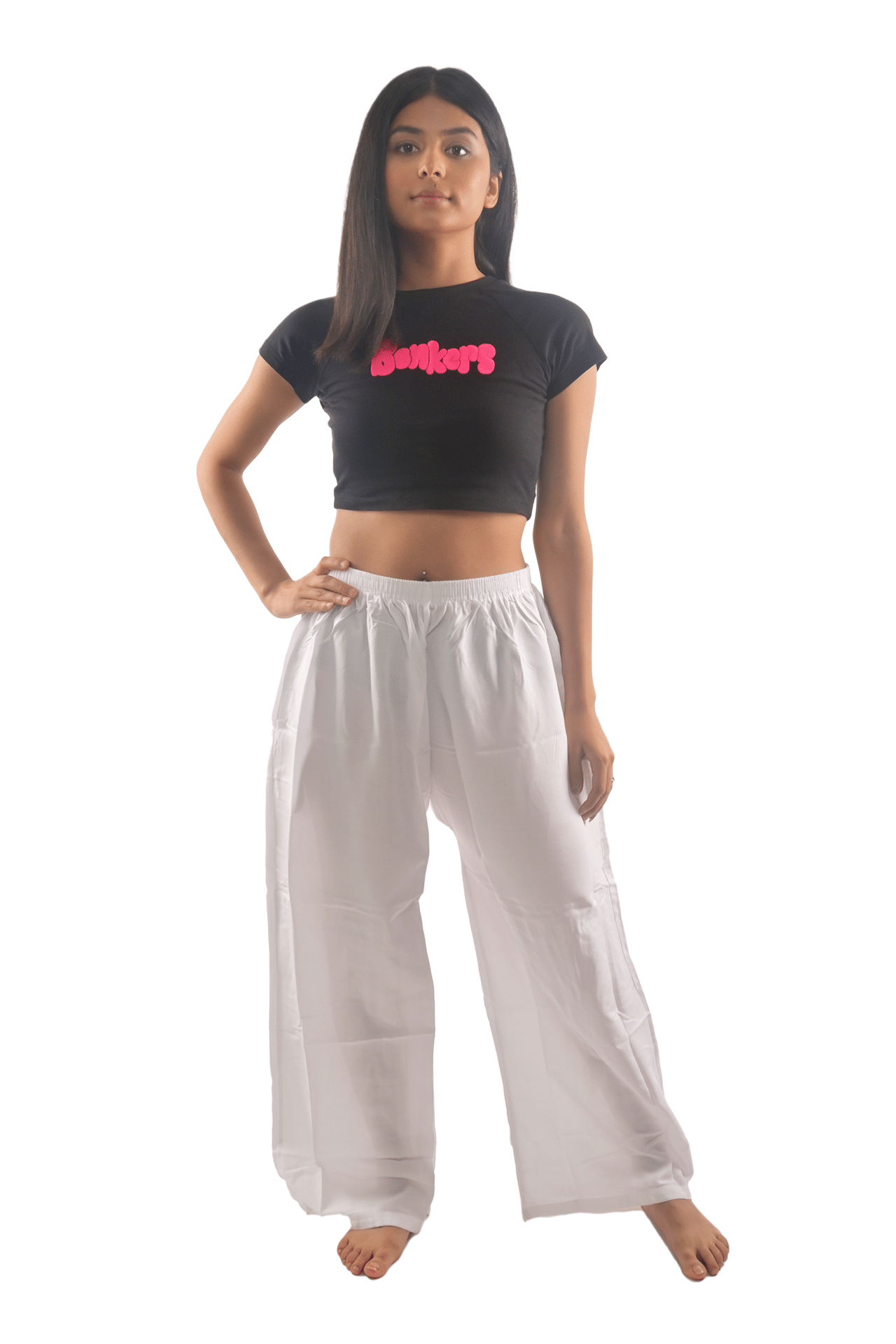 DESHBANDHU DBK Women Cotton Palazzo ( White ) DESHBANDHU DBK Women Cotton Palazzo ( White )
