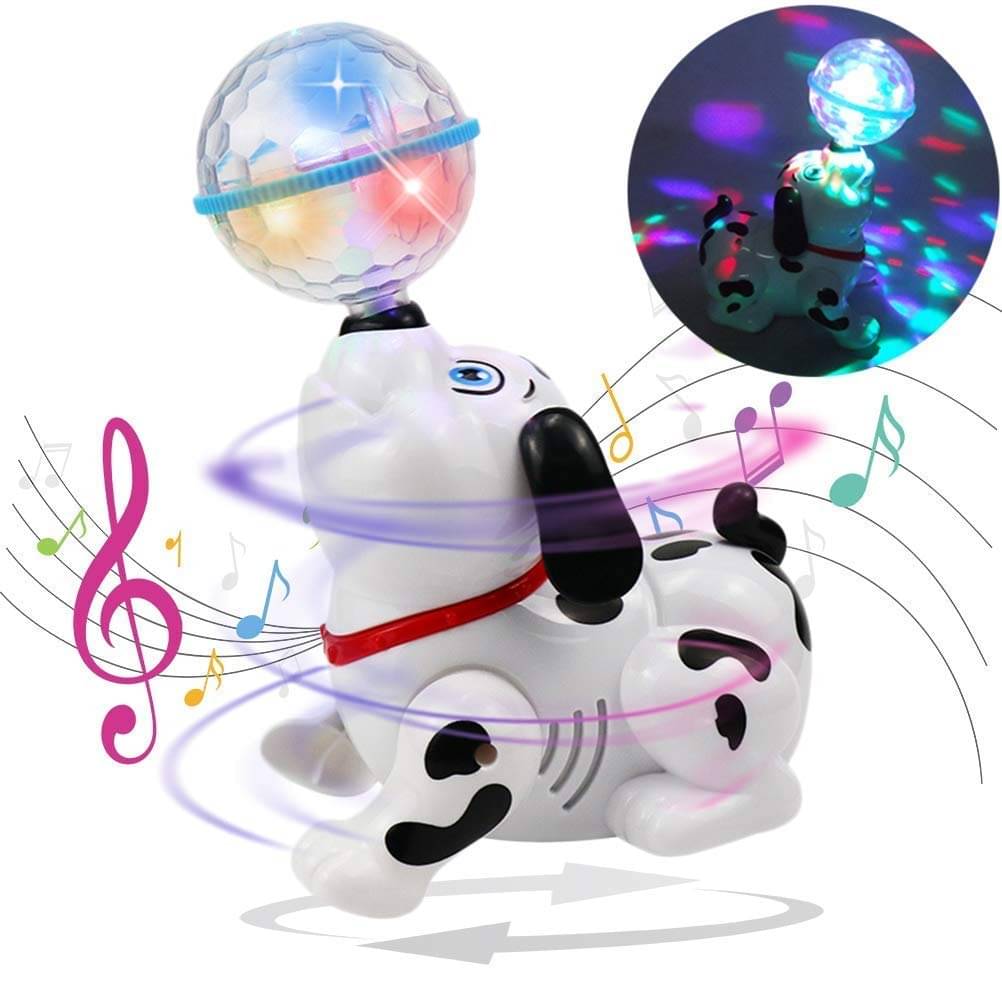     			Dancing Dog with Music, Flashing Lights - Sound & Light Toys for Kids (Multicolor)