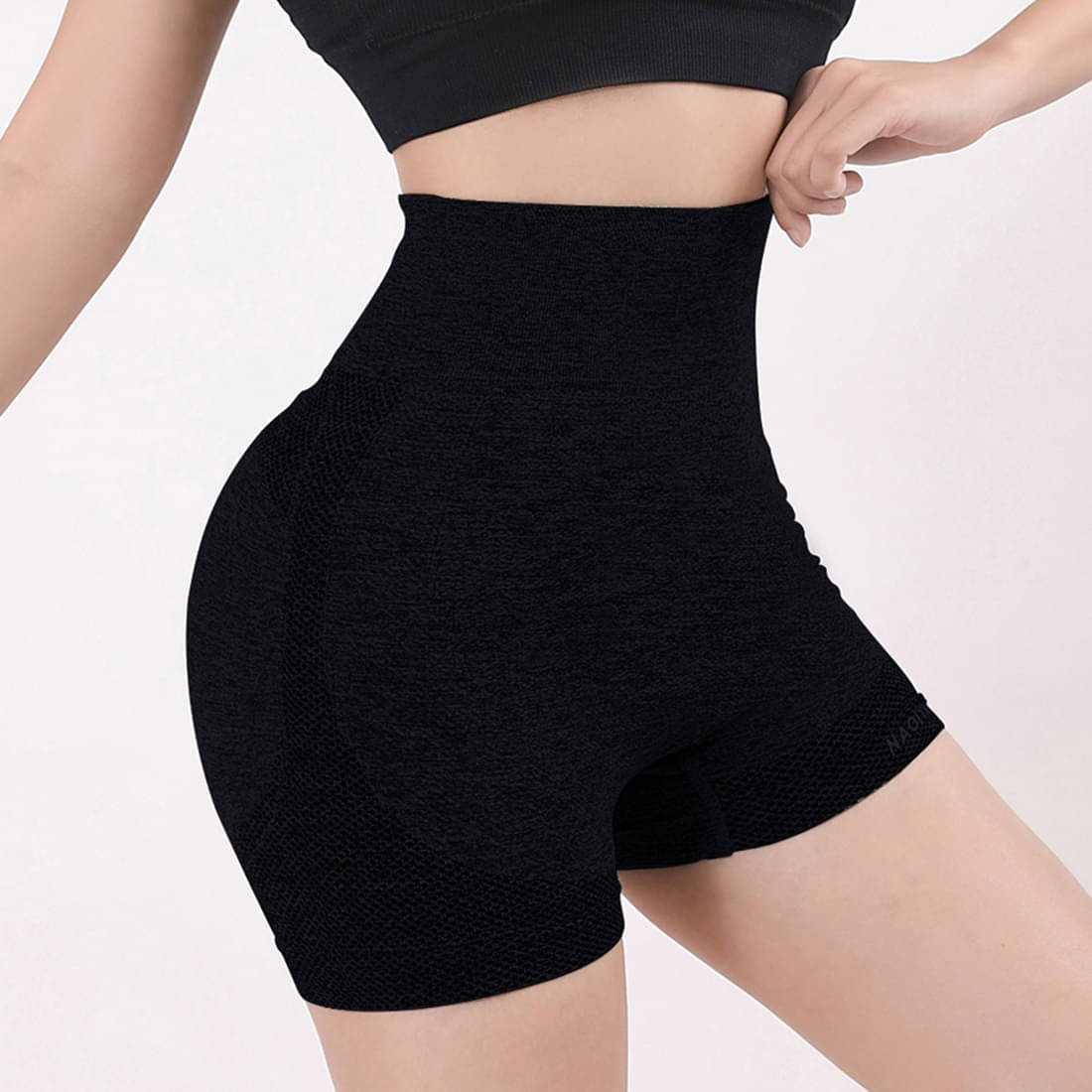 FLYING QUEEN Pack of 1 Spandex Women's Thigh Compressor ( Black ) FLYING QUEEN Pack of 1 Spandex Women's Thigh Compressor ( Black )