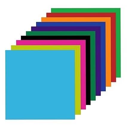     			FREEDY Origami Paper 20cm X 20cm Pack of 100 Sheets Fluorescent Color Both Side Coloured For Origami, Scrapbooking, Hobby Crafts,Project Work 8X8 90 gsm Craft paper (Set of 1, Multicolor)
