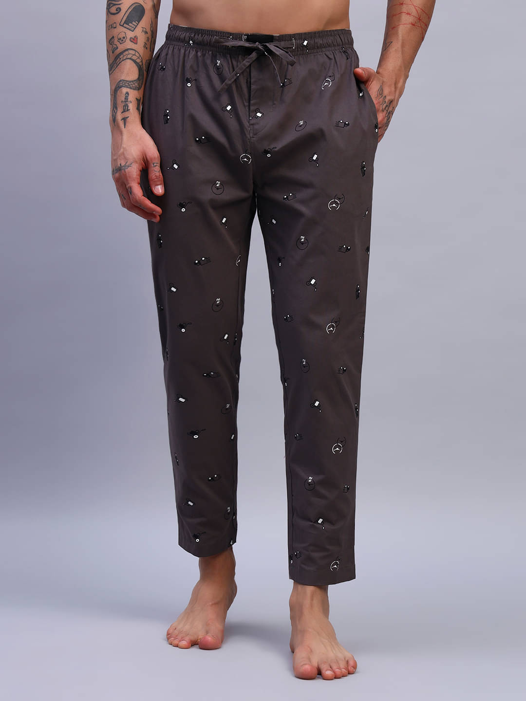    			Flamboyant Brown Cotton Men's Trackpants ( Pack of 2 )