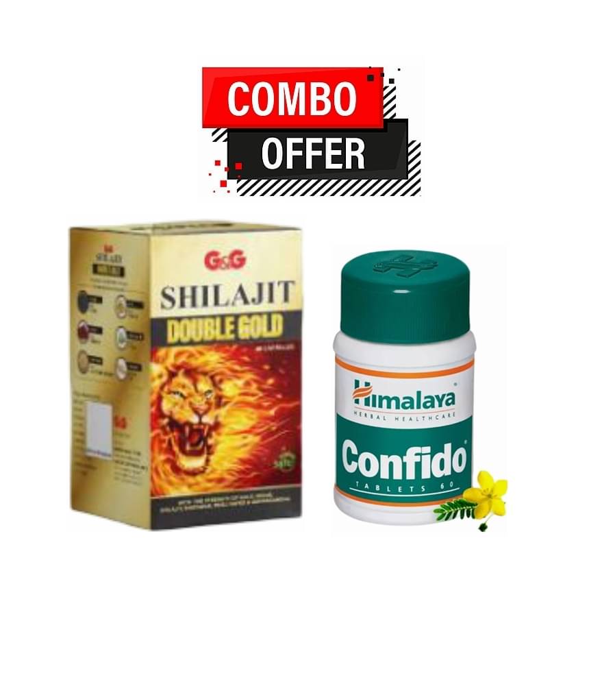     			G&G Pharm@cy Shilajit With Double Gold Capsule 30 no.s & Himalaya Confido 60 Tablets Pack Of 1