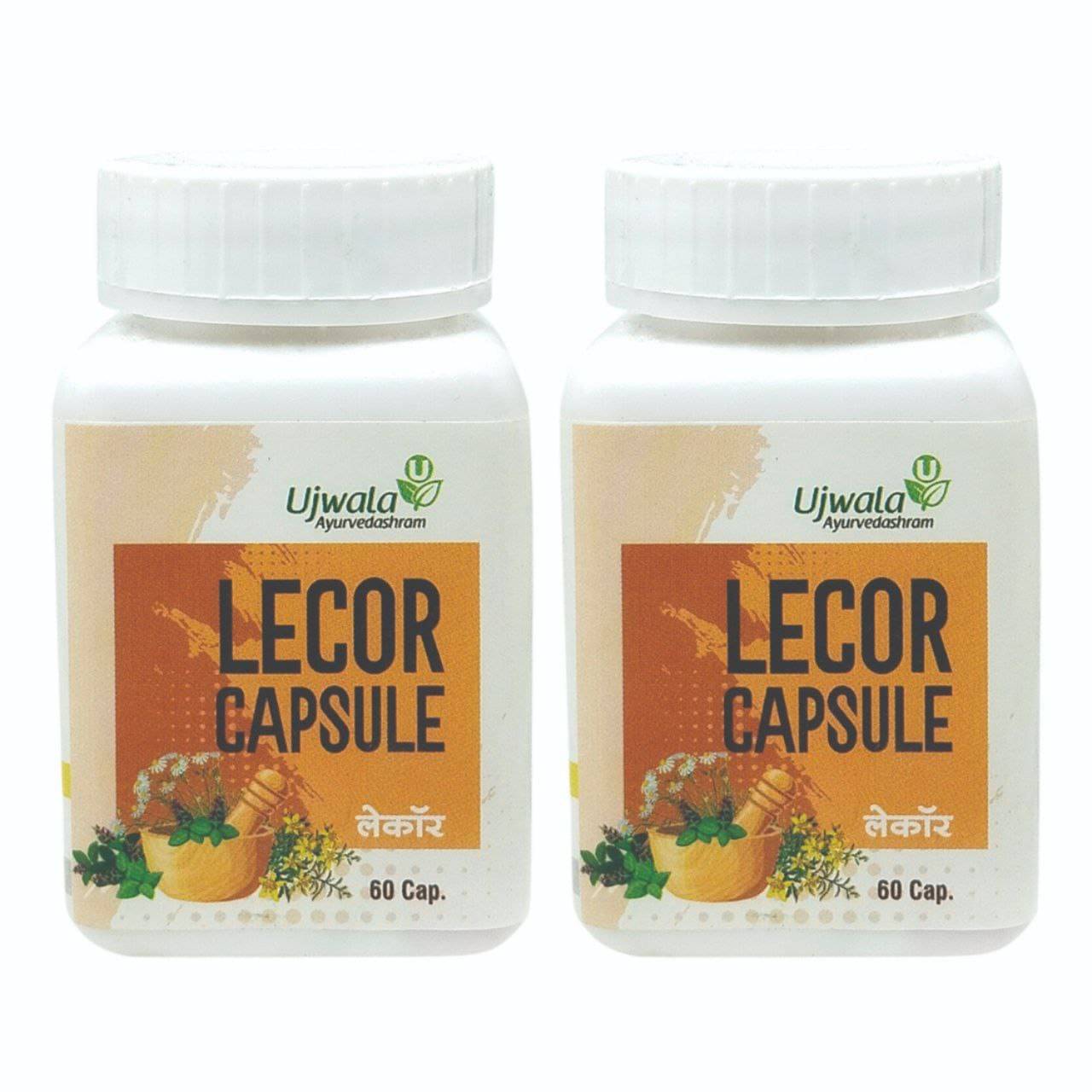Ujwala Ayurvedashram Lecor Capsule, For Vitiligo, For White Patches, Increase Melanine Secretion 60No.S (Pack of 2) Ujwala Ayurvedashram Lecor Capsule, For Vitiligo, For White Patches, Increase Melanine Secretion 60No.S (Pack of 2)