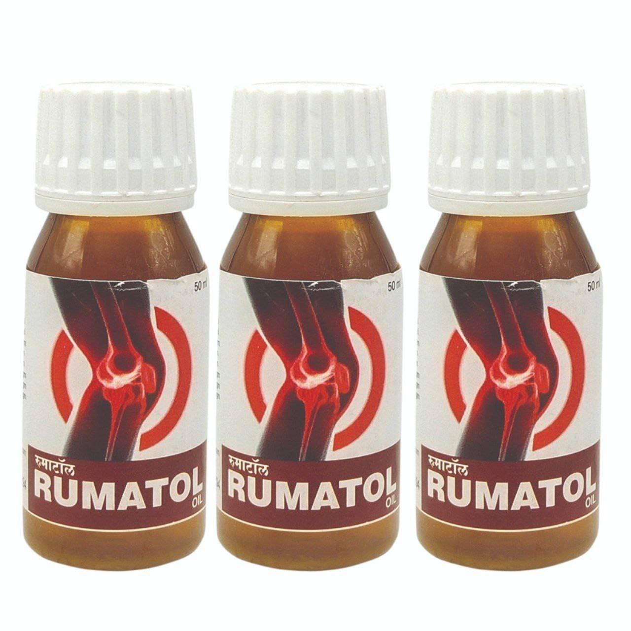     			Ujwala Ayurvedashram Rumatol Oil , Relief From Joint,Knee,Back&Muscle Pain,Bone& Wellness Liquid 50Ml (Pack of 3)