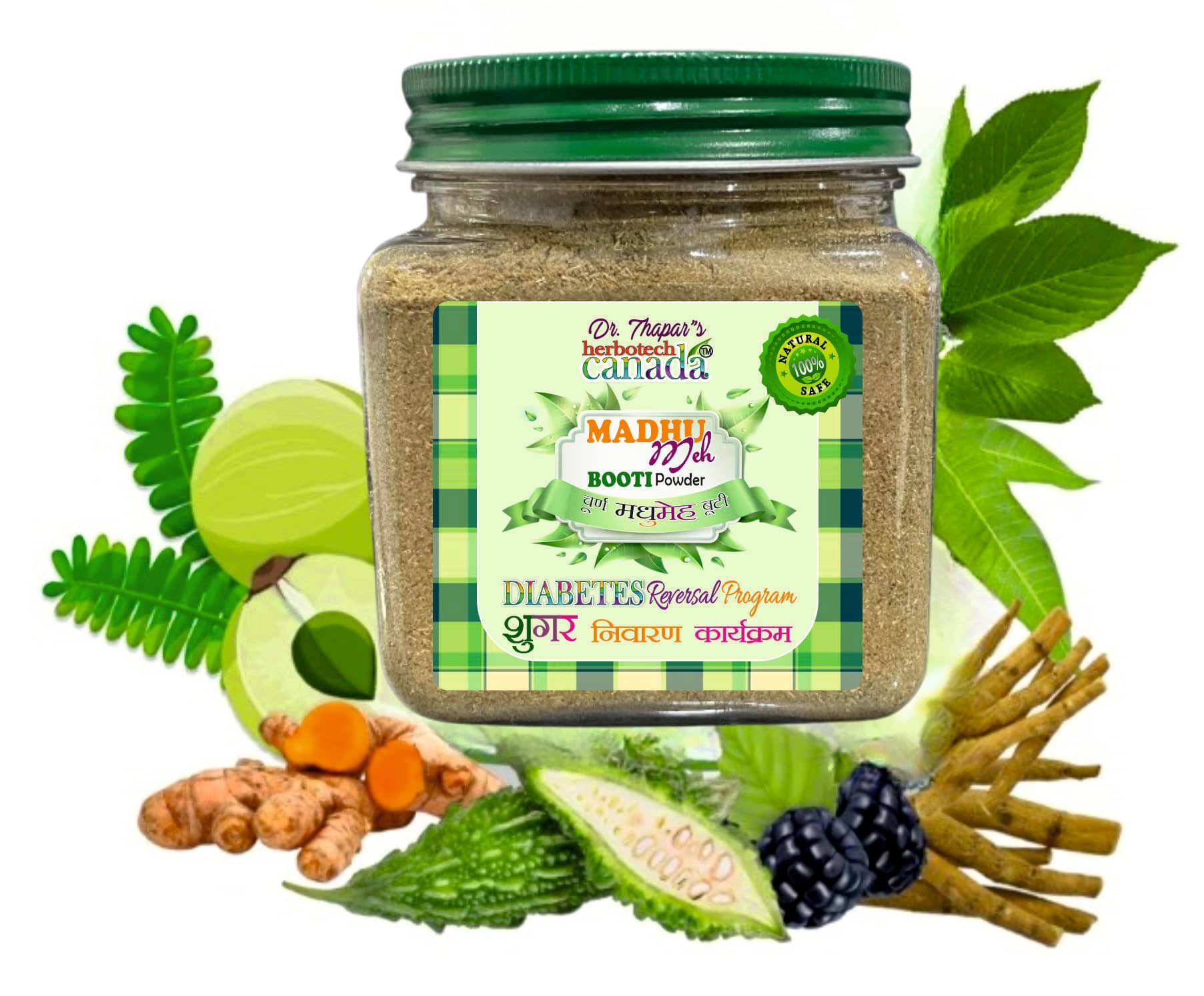 HERBOTECH CANADA MADHUMEH BUTI POW. DIABETES CARE NATURAL Powder 200 gm