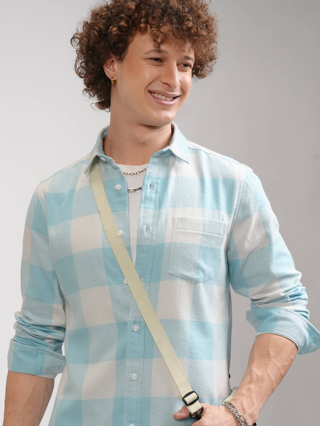     			Highlander 100% Cotton Regular Fit Checks Full Sleeves Men's Casual Shirt - Multicolor ( Pack of 1 )