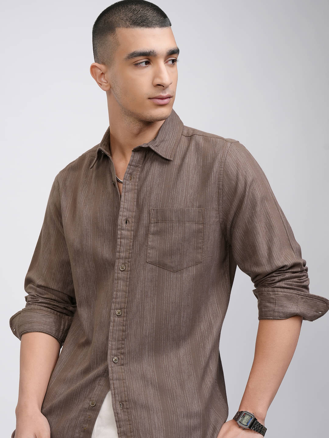 Highlander Cotton Blend Relaxed Fit Striped Full Sleeves Men's Casual Shirt - Multicolor ( Pack of 1 ) Highlander Cotton Blend Relaxed Fit Striped Full Sleeves Men's Casual Shirt - Multicolor ( Pack of 1 )