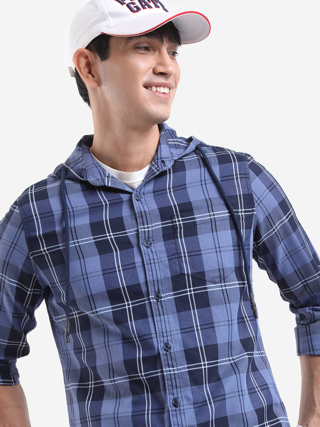 Highlander Cotton Blend Slim Fit Checks Full Sleeves Men's Casual Shirt - Blue ( Pack of 1 ) Highlander Cotton Blend Slim Fit Checks Full Sleeves Men's Casual Shirt - Blue ( Pack of 1 )
