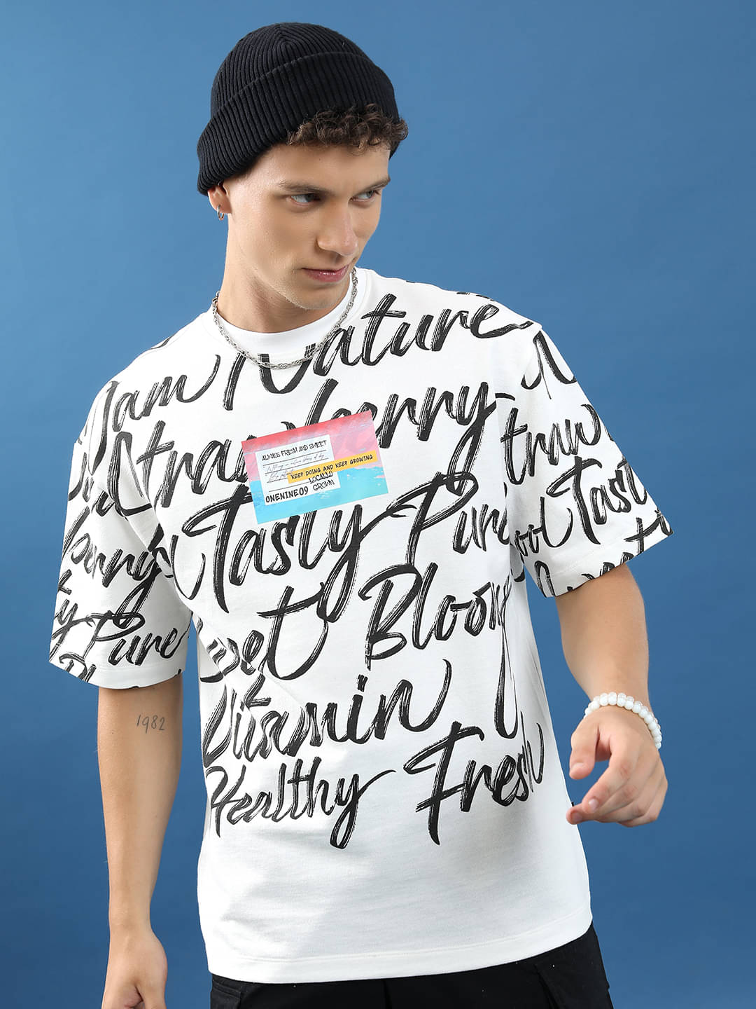 Highlander Men Polyester Oversized Fit Printed T-Shirt ( White ) Highlander Men Polyester Oversized Fit Printed T-Shirt ( White )