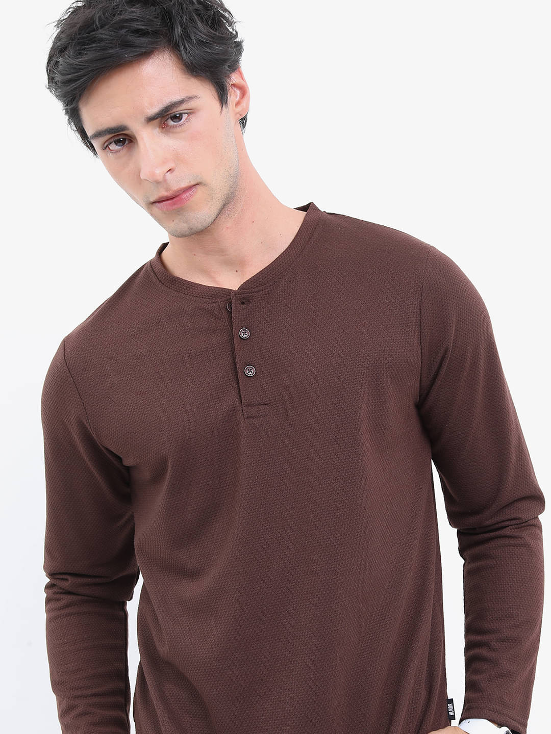 Highlander Men Polyester Regular Fit Solid T-Shirt ( Brown ) Highlander Men Polyester Regular Fit Solid T-Shirt ( Brown )