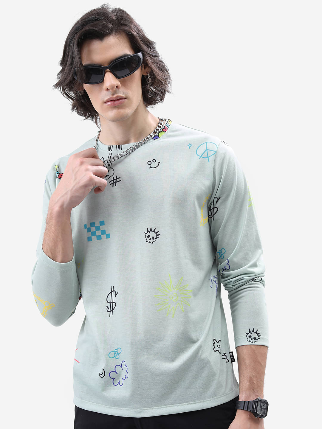 Highlander Men Polyester Relaxed Fit Printed T-Shirt ( Green ) Highlander Men Polyester Relaxed Fit Printed T-Shirt ( Green )