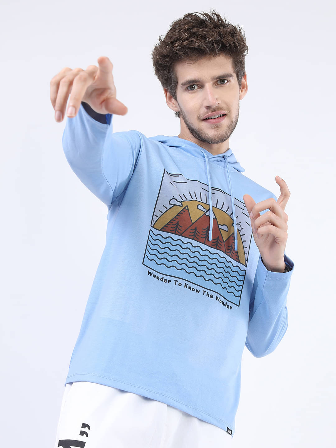 Highlander Men Polyester Slim Fit Printed T-Shirt ( Blue ) Highlander Men Polyester Slim Fit Printed T-Shirt ( Blue )