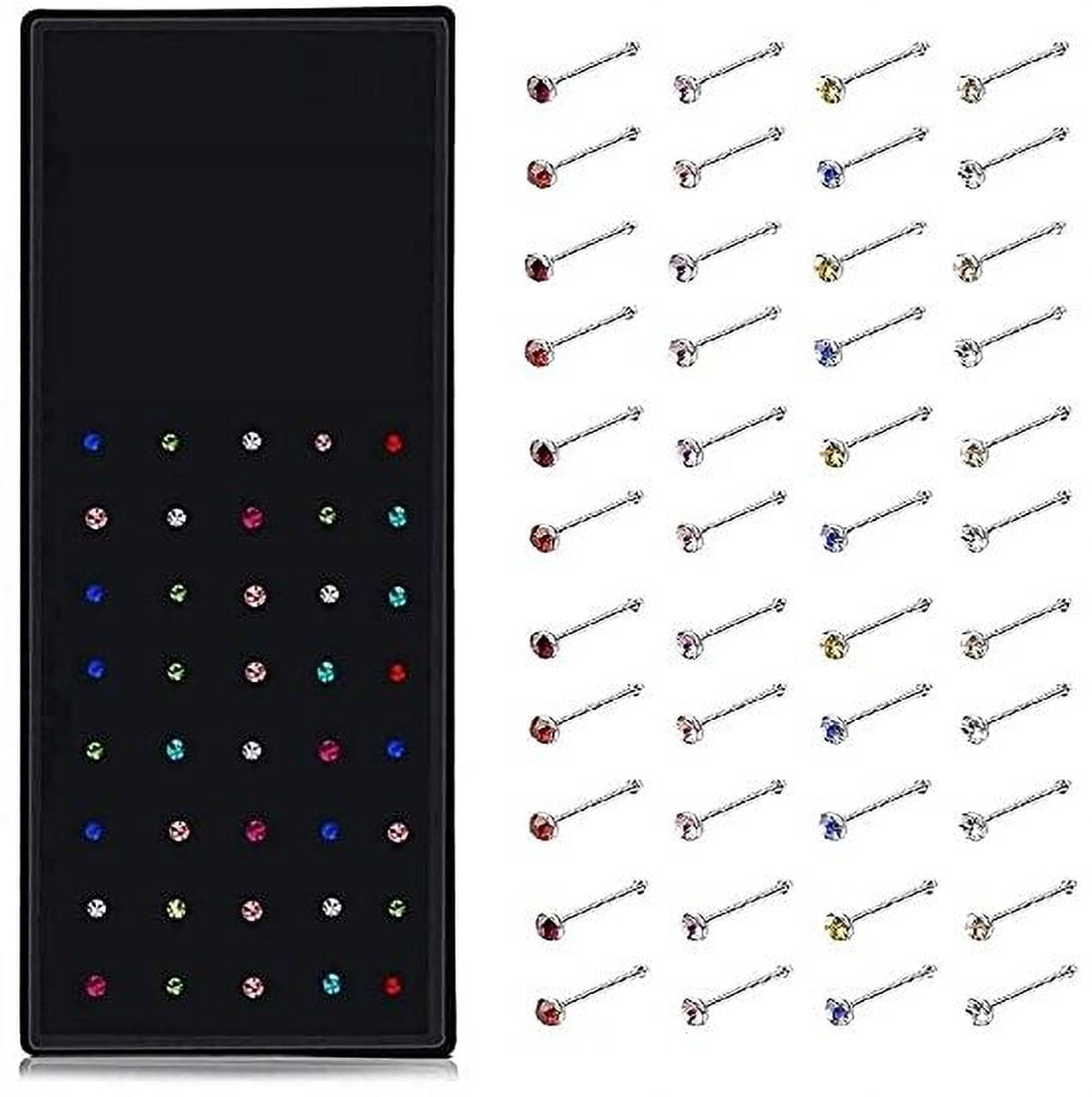 MEHAK CREATION Alloy Nose Stud (Pack of 40) MEHAK CREATION Alloy Nose Stud (Pack of 40)