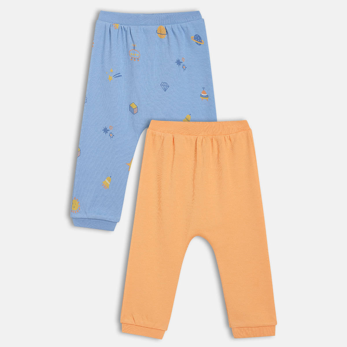     			MINI KLUB Pack of 2 Baby Boys Cotton Trackpant ( Multicolor )