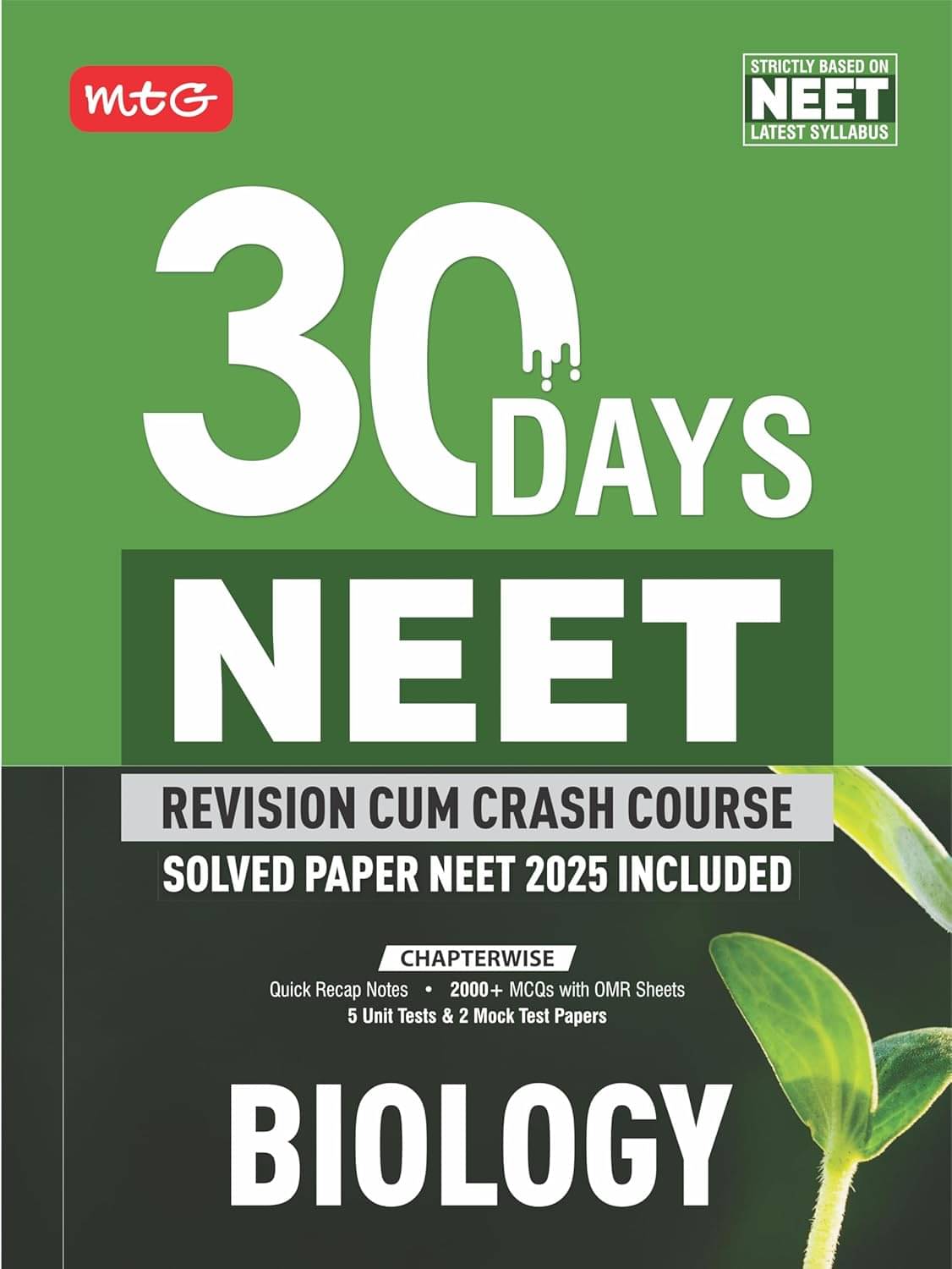     			MTG 30 Days NEET Revision Cum Crash Course Biology For 2026 Exam | Quick Recap Notes, Unit Test, Mock Test with Previous Year Solved Paper Included