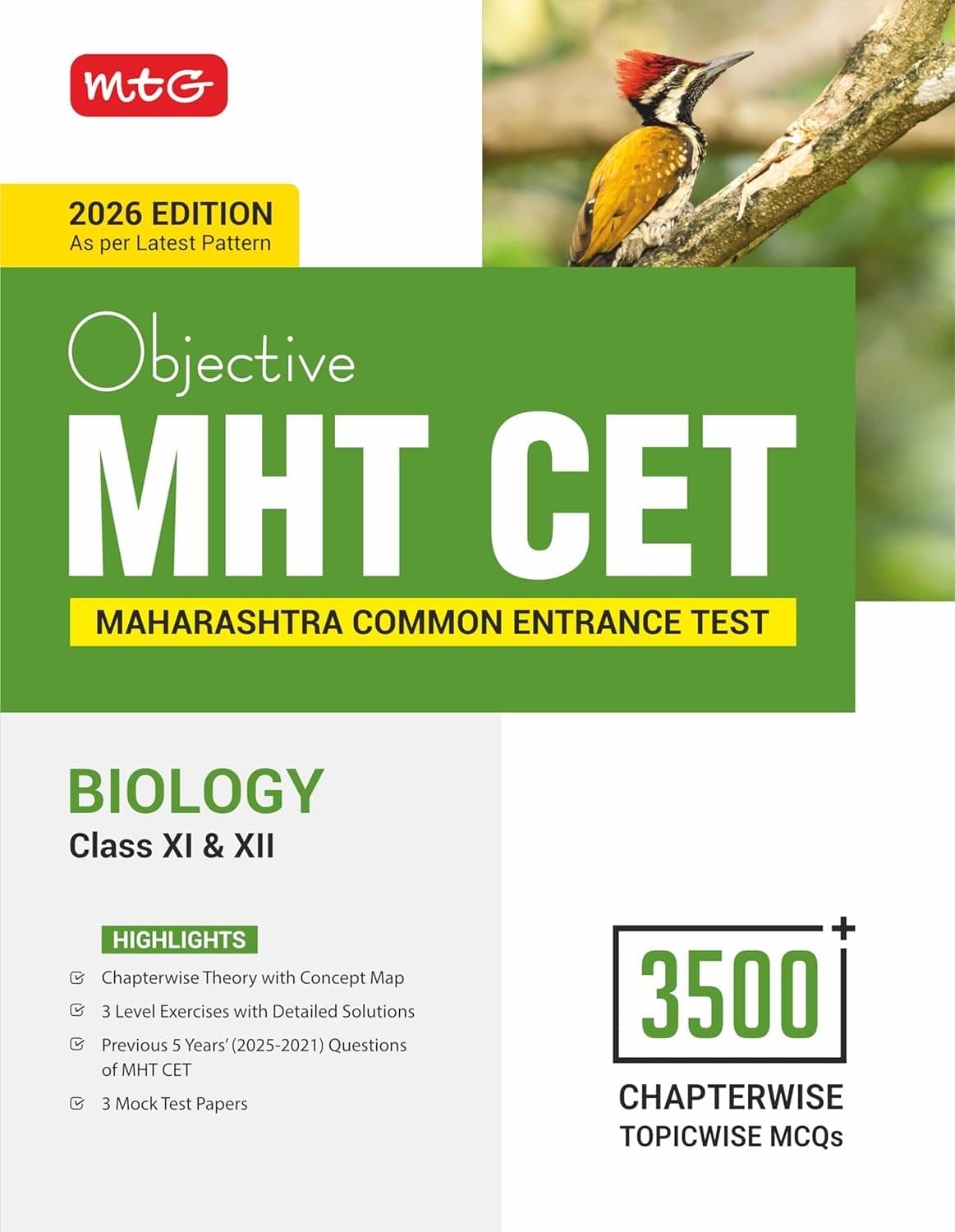 MTG Objective MHT CET Biology | 3500+ Chapter-wise Topic-wise MCQs with 5 Years PYQs Book & Mock Test Papers For 2025-2026 Exam MTG Objective MHT CET Biology | 3500+ Chapter-wise Topic-wise MCQs with 5 Years PYQs Book & Mock Test Papers For 2025-2026 Exam