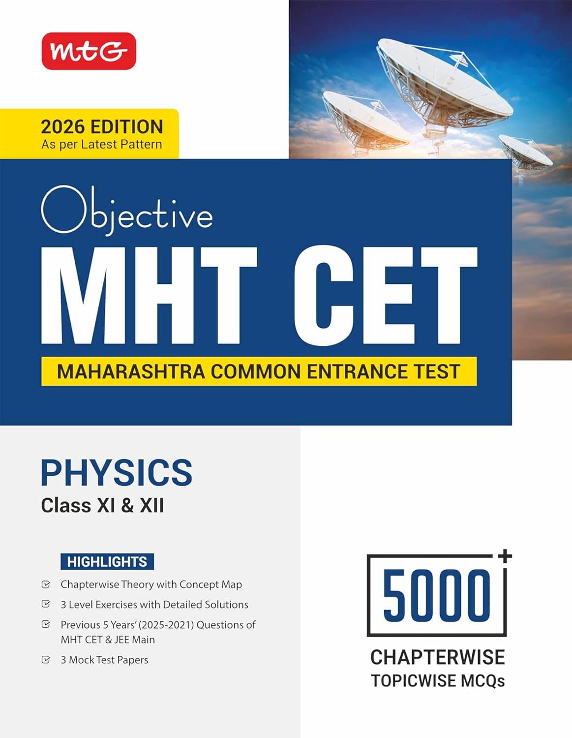 MTG Objective MHT CET Physics | 5000+ Chapter-wise Topic-wise MCQs with 5 Years PYQs Book & Mock Test Papers For 2025-2026 Exam MTG Objective MHT CET Physics | 5000+ Chapter-wise Topic-wise MCQs with 5 Years PYQs Book & Mock Test Papers For 2025-2026 Exam