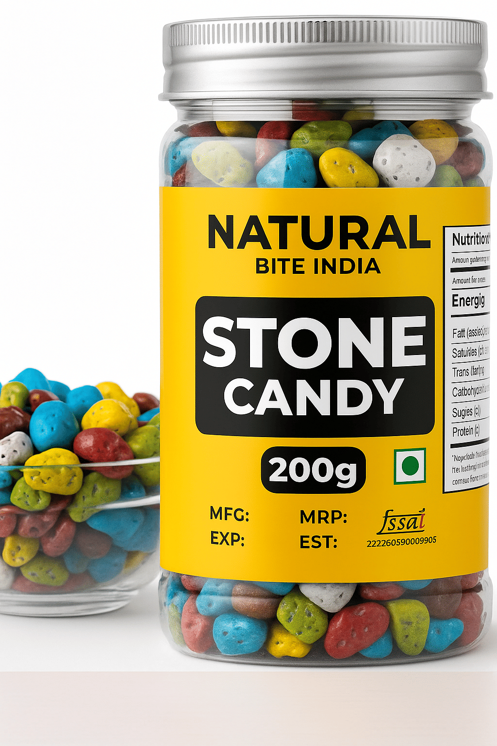 NATURAL BITE INDIA Milk Stone chocolate Caramel Candies 200 gm NATURAL BITE INDIA Milk Stone chocolate Caramel Candies 200 gm