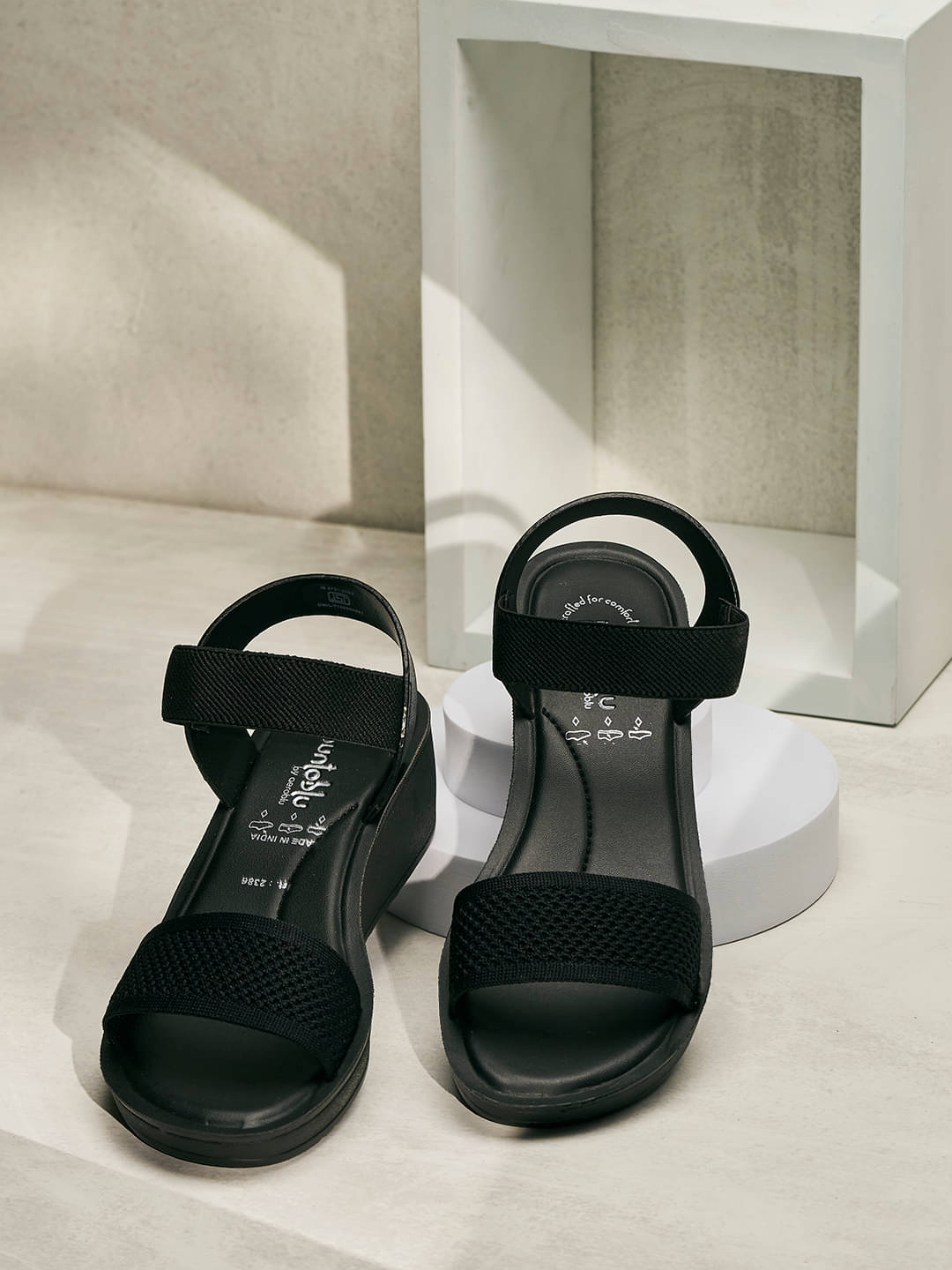     			Puntoblu Black Women's Flats