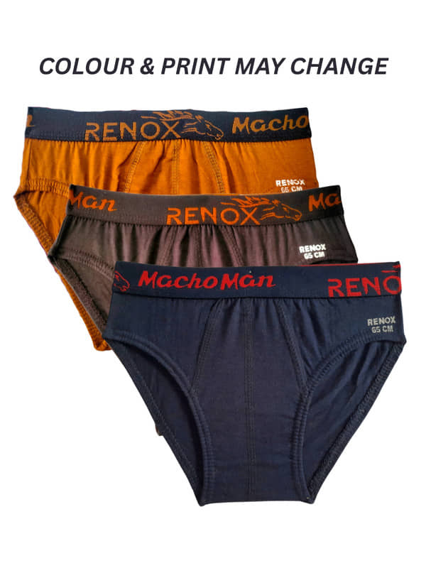 Renox Pack of 3 Boys Cotton Briefs ( Multicolor 6 ) - Nightwear & Loungewear | Buy online on ZillyBuy