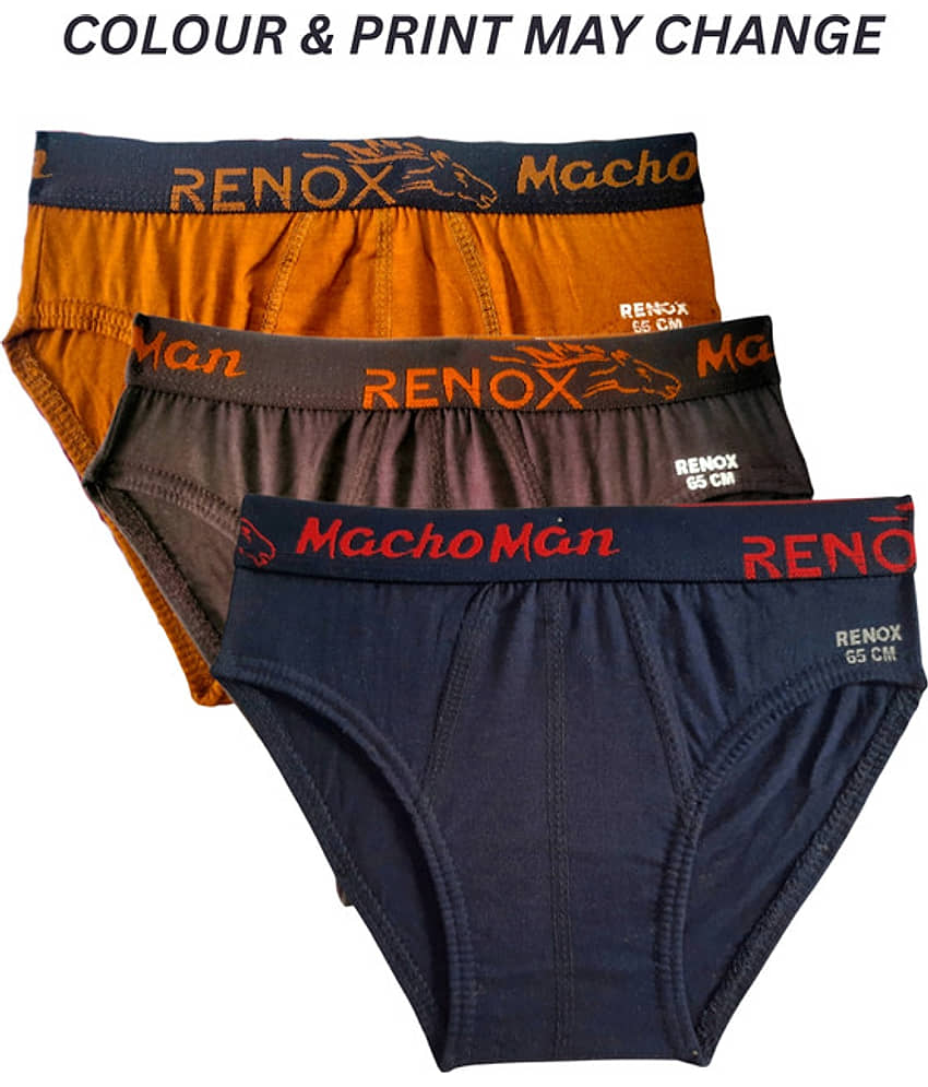 Renox Pack of 3 Boys Cotton Briefs ( Multicolor 6 ) - Nightwear & Loungewear | Buy online on ZillyBuy