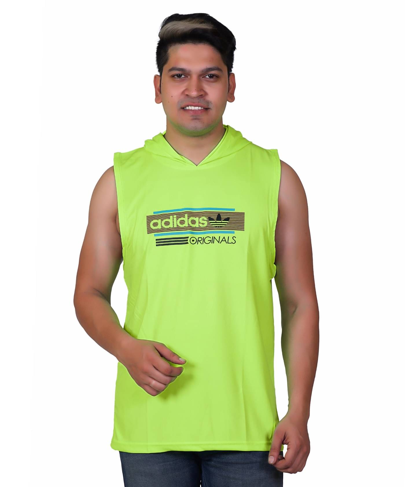 The Emperor Pack of 1 Lycra Gym Vest For Men ( Lime Green ) The Emperor Pack of 1 Lycra Gym Vest For Men ( Lime Green )