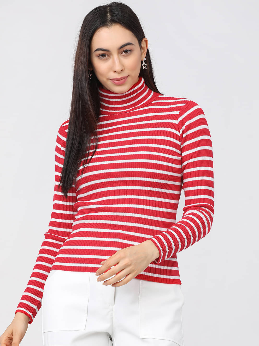 Tokyo Talkies Acrylic Regular Collar Women's Pullovers - Multi Color (Pack of 1) Tokyo Talkies Acrylic Regular Collar Women's Pullovers - Multi Color (Pack of 1)