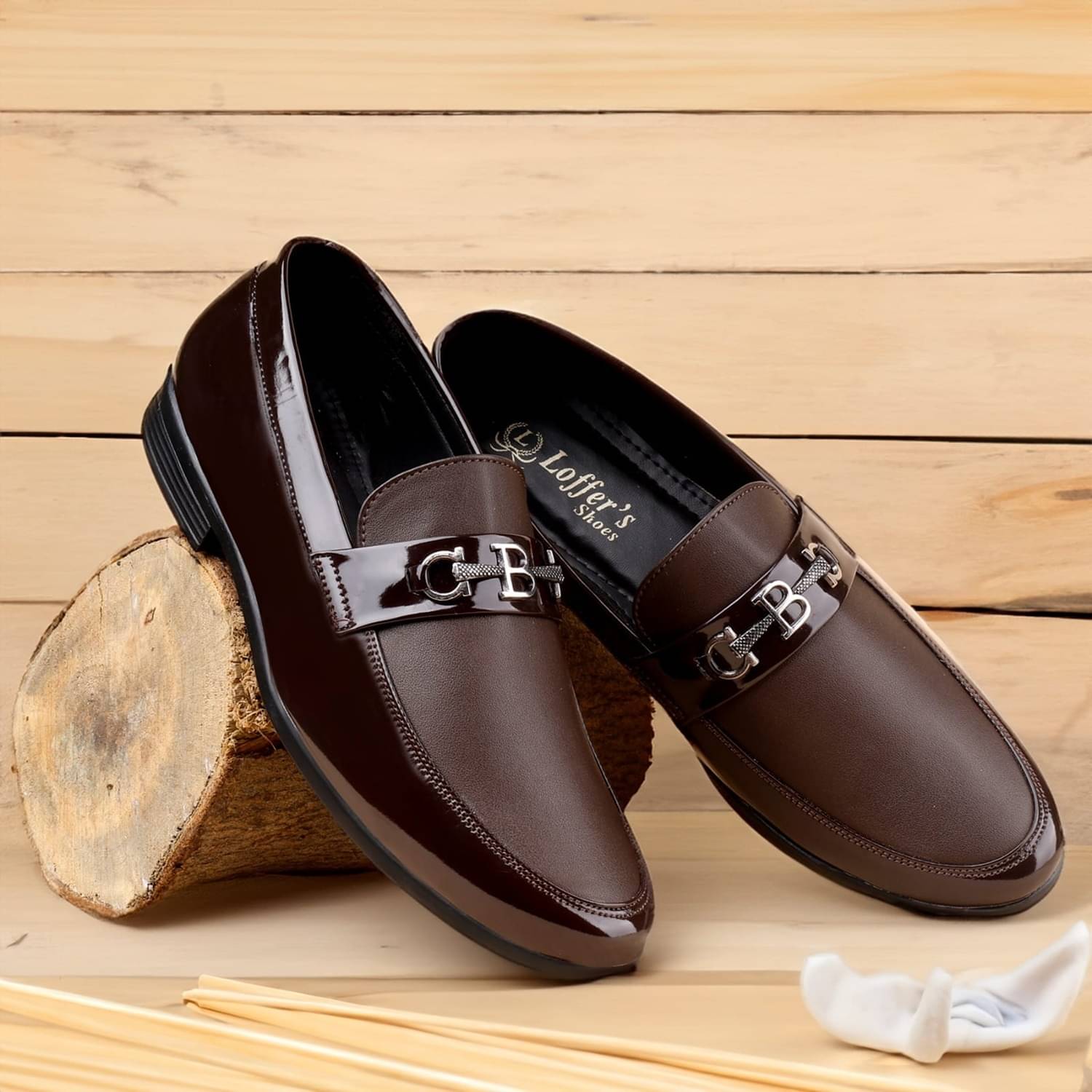     			Trotus Brown Men's Slip on