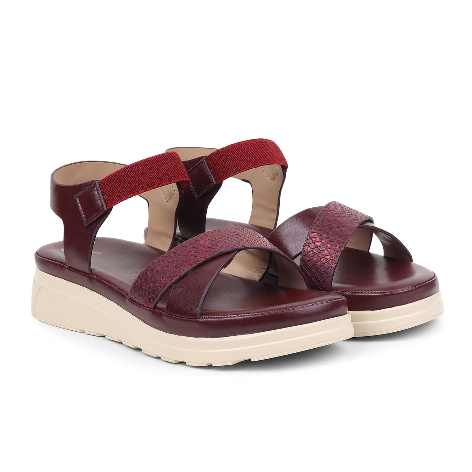     			Yoho Maroon Women's Flats