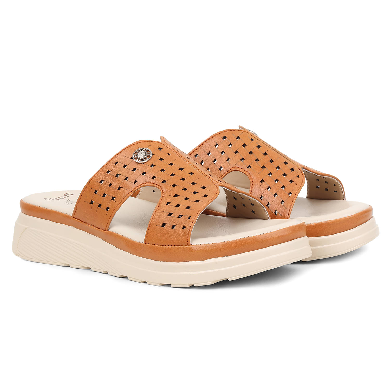     			Yoho Tan Women's Flats