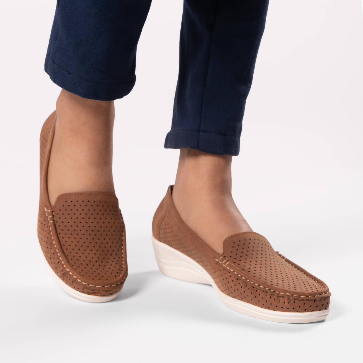     			Yoho Tan Women's Slip On