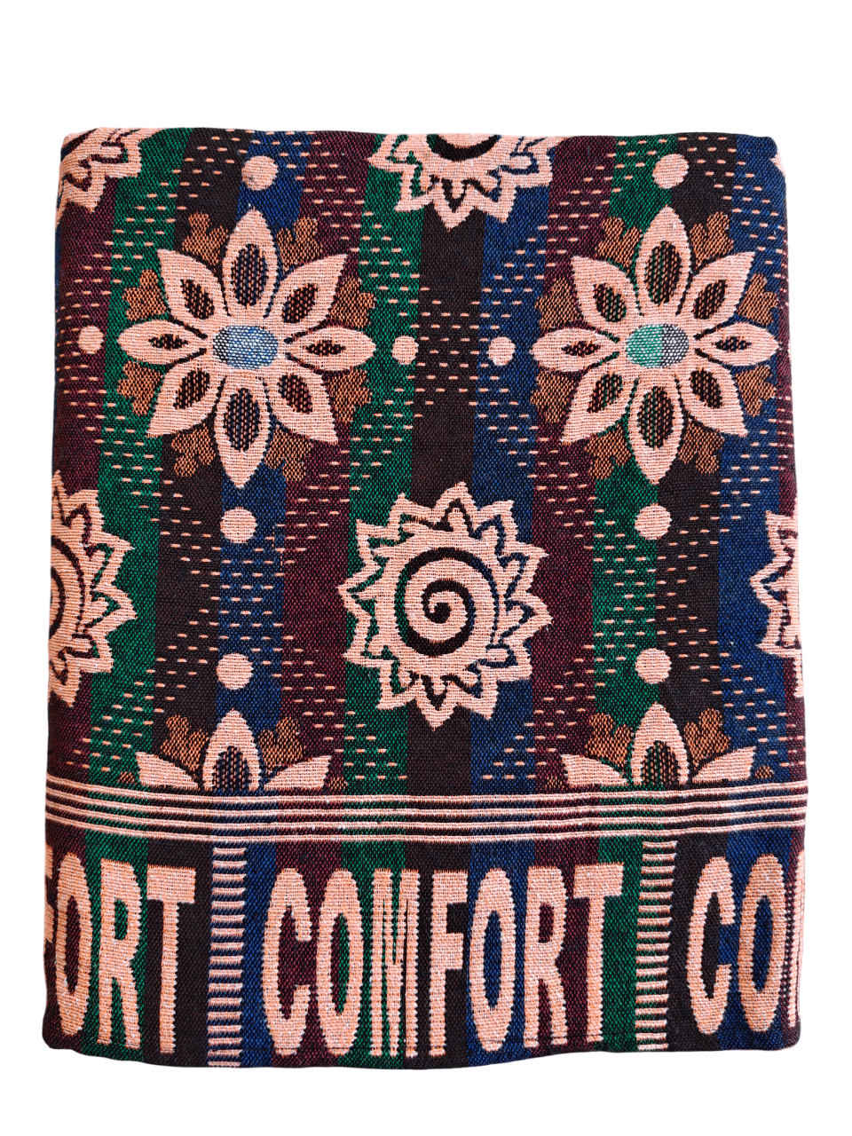     			the elite fabs Cotton Floral Single Bed Blanket ( 225 cm x 150 cm ) - Fluorescent Orange ( Pack of 1 )