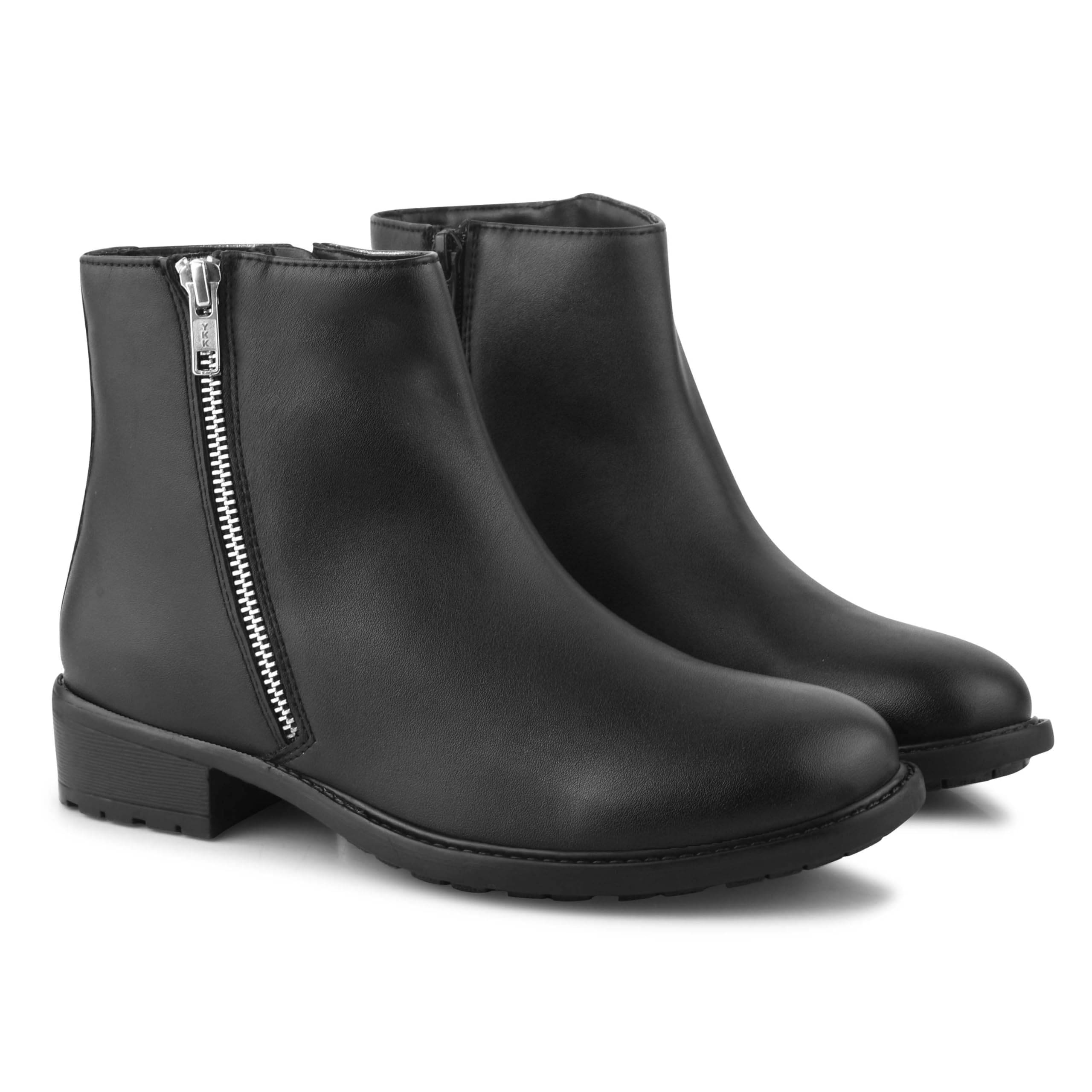 CLOG LONDON Black Women's Ankle Length Boots CLOG LONDON Black Women's Ankle Length Boots