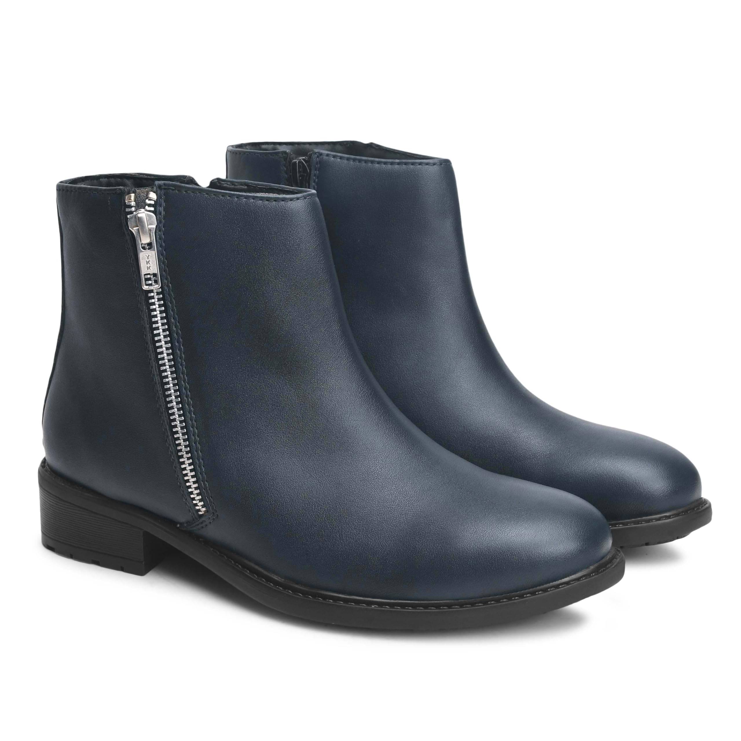 CLOG LONDON Navy Blue Women's Ankle Length Boots CLOG LONDON Navy Blue Women's Ankle Length Boots