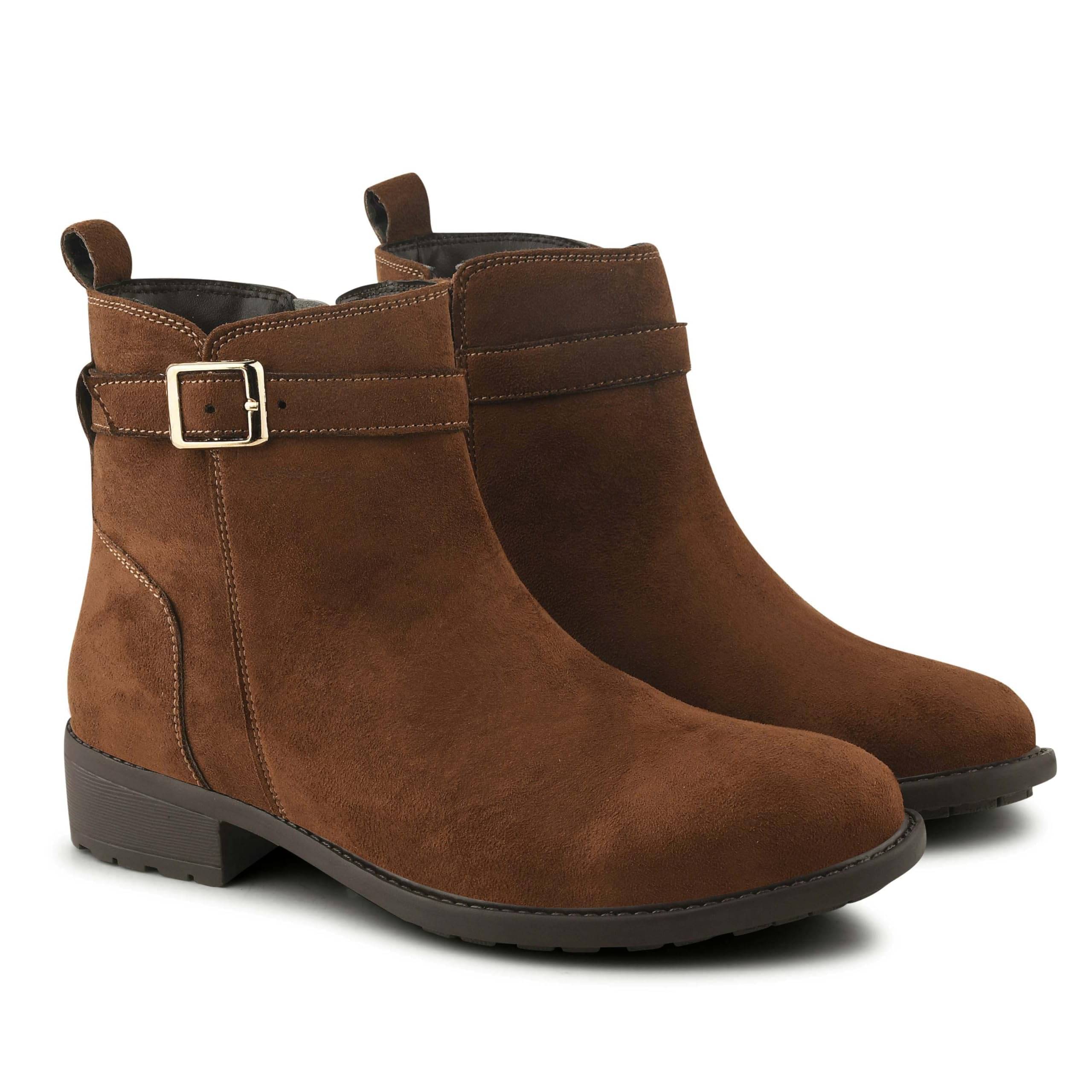 CLOG LONDON Tan Women's Ankle Length Boots CLOG LONDON Tan Women's Ankle Length Boots